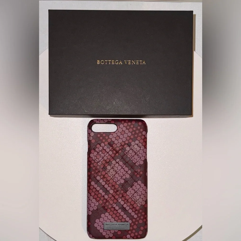 NEW BOTTEGA VENETA INTRECCIATO IPHONE 7S PLUS & 8S PLUS PHONE CASE NIB W/Dustbag